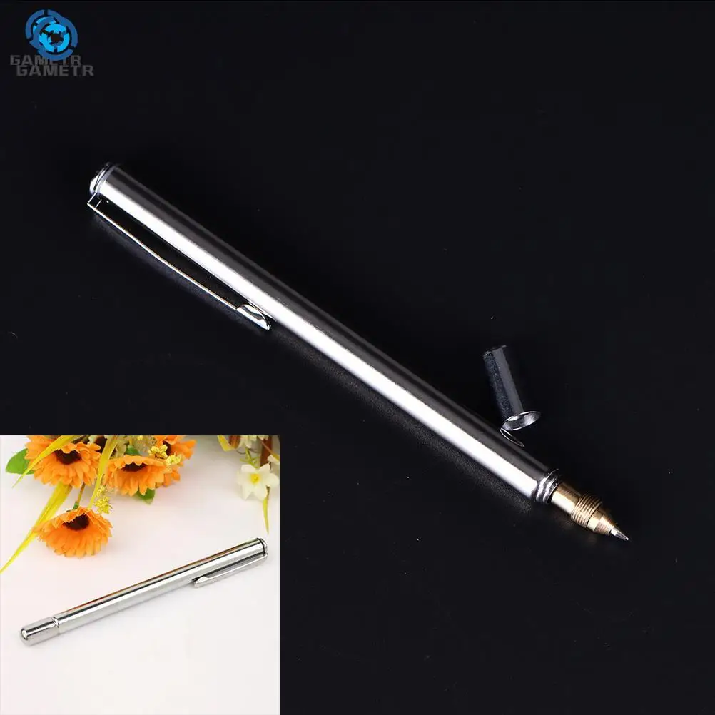 1PC Pointer Pen Instrument Baton Stainless Steel Telescopic Magic Ballpoint Pen Kindergarten Teacher Education Supply