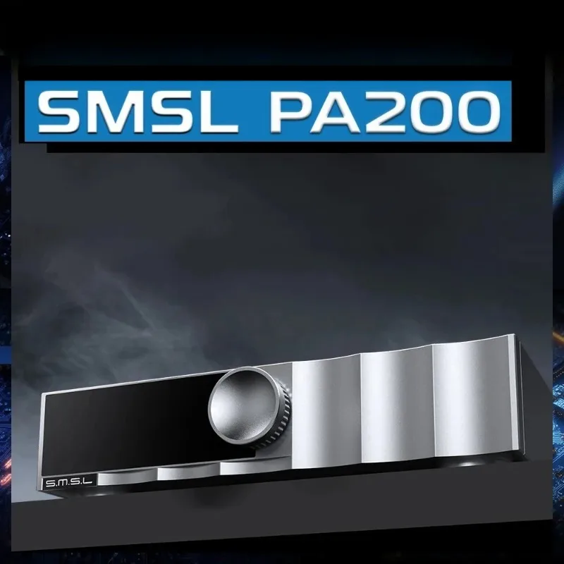 

SMSL PA200 Усилитель мощности нитрида галлия XLR Моно входный режим Стерео чистый усилитель Аудио класс Проходной режим Высокая мощность