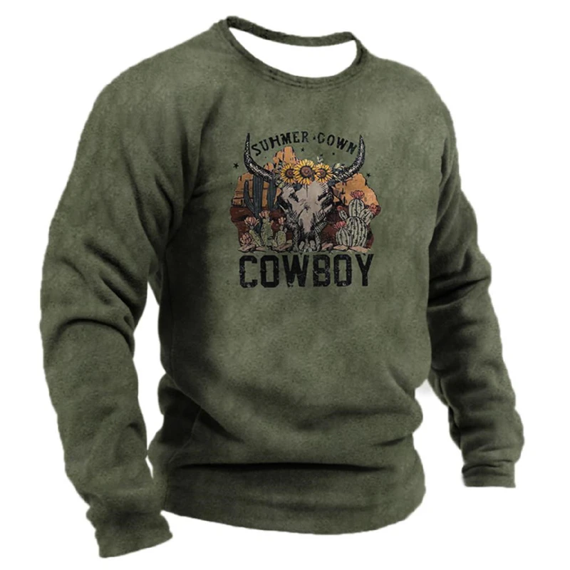 

Vintage Ethnic Style Graphic Sweatshirts Spring Autumn Fashion Casual Long Sleeve 3D Printed Tops Loose Streetwear Mens Clothing