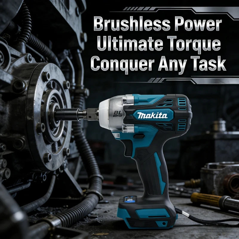 

Makita DTW300 18V Tool Set Brushless Power Large Cordless Wrench 330Nm Torque Wind Cannon Remove Tire Lithium Auto Repair