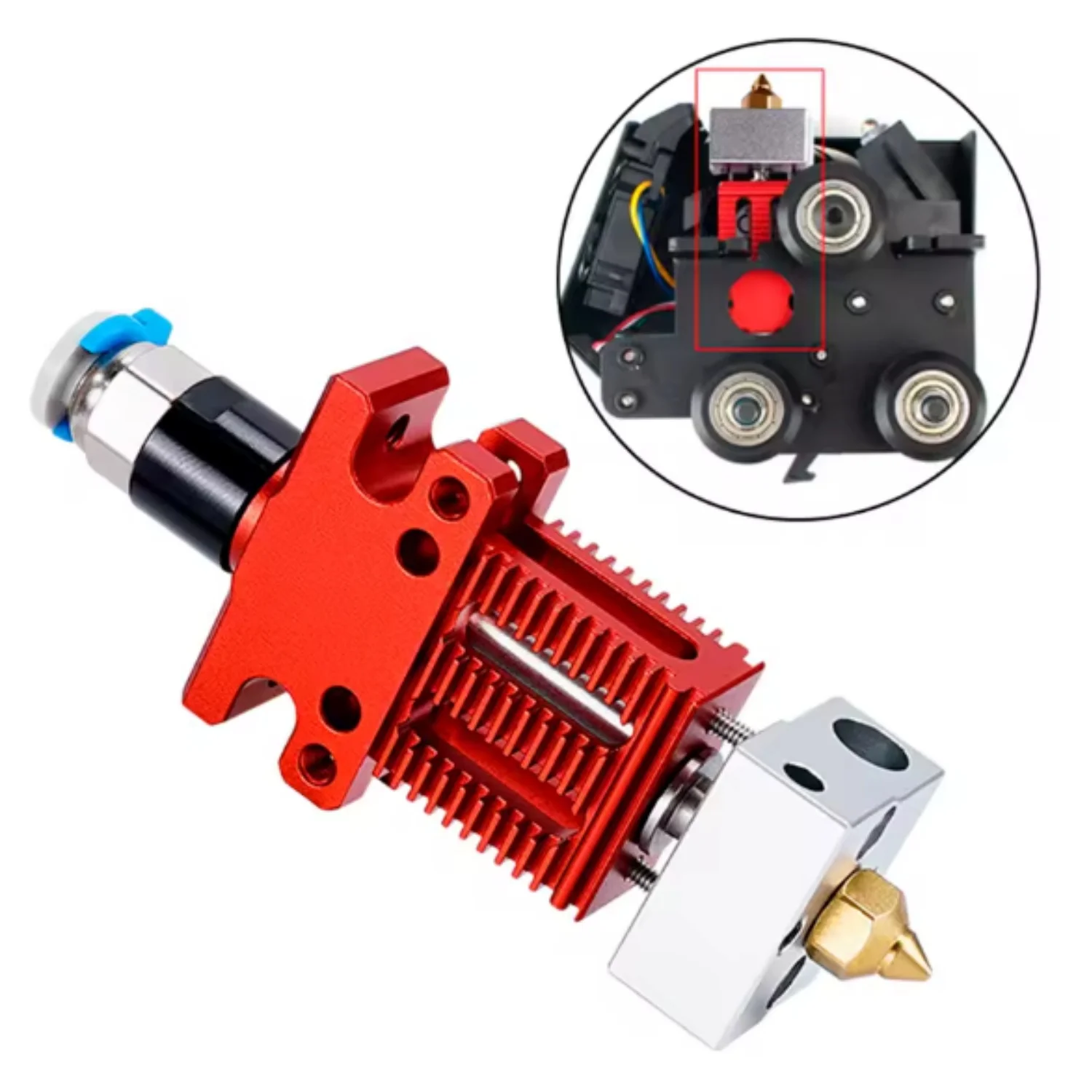 Creality CR-6 SE Hotend Kit, Aluminium Alloy Extruder Hotend Nozzle Kit, with MK Nozzle and Silicone Sock for 3D Printer CR-6 SE