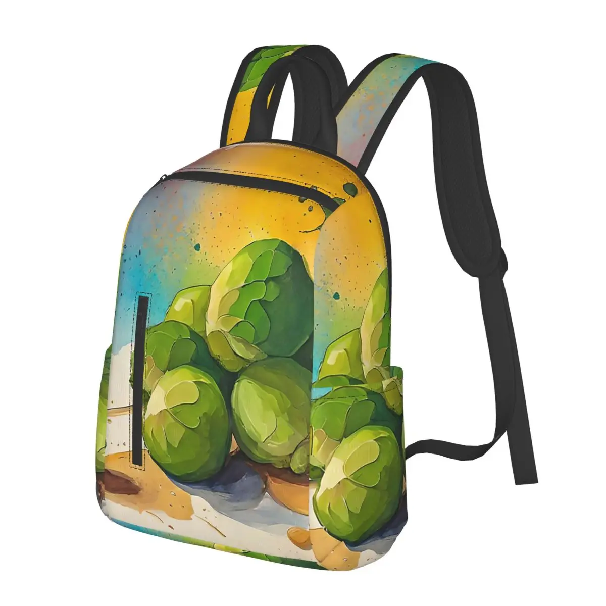 

Brussels Sprouts Contemporary Artwork Student Backpack School Bag Hiking Travel Daypack for Men Women Bookbag Shoulder Bags