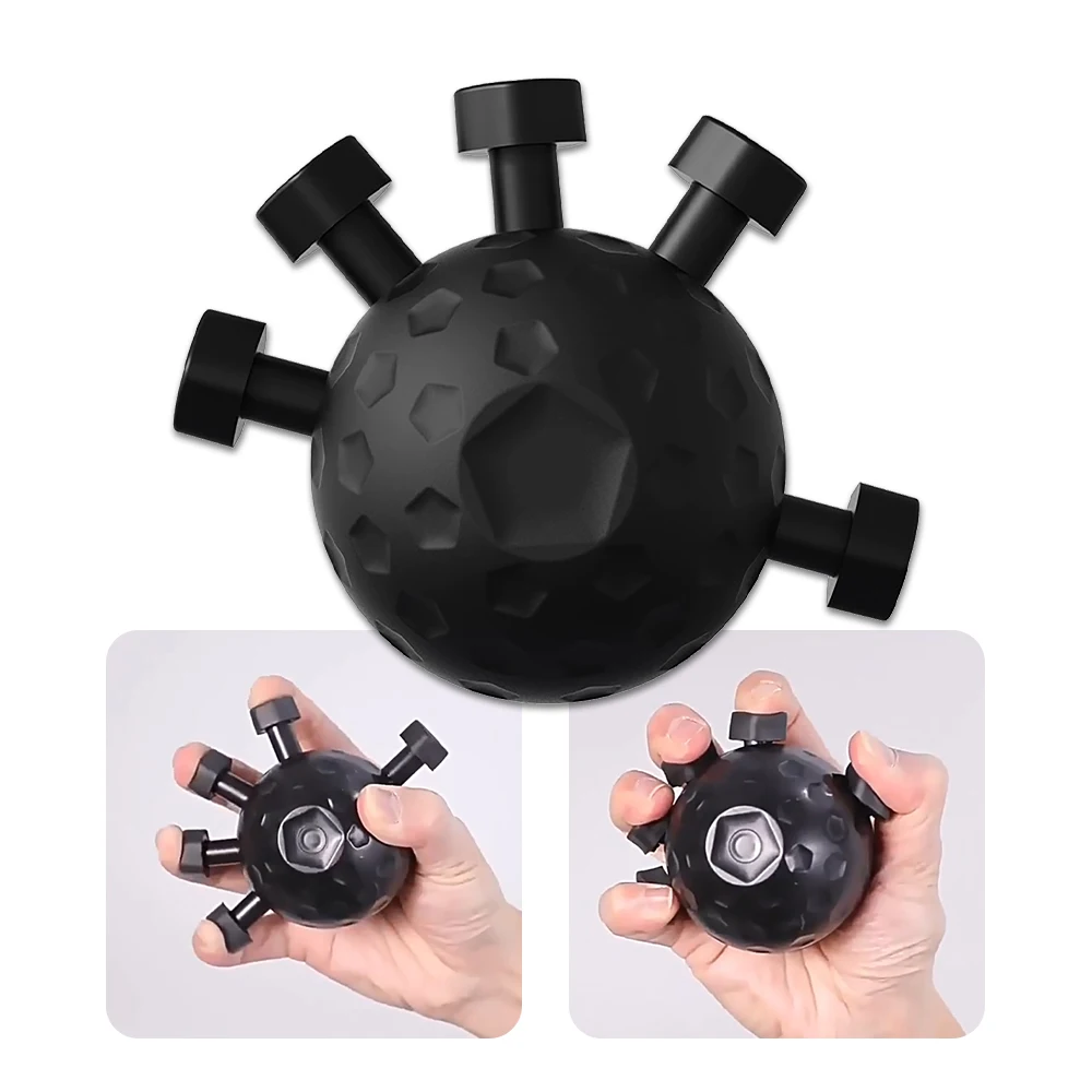 Мячи для рук с сопротивлением, регулируемый набор захватов для пальцев, тренажер для захвата, массажный мяч для тренажерного зала, музыканта, скалолазание, терапия
