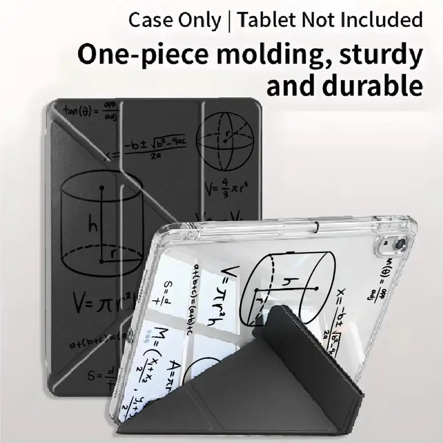 Mathematical Formula Y-Fold Holder Cover Tablet Case For iPad Pro 2025 Air 4 5 M3 M2 1 2 M4 11inch Pro 11th 10th 9th 8th 7th
