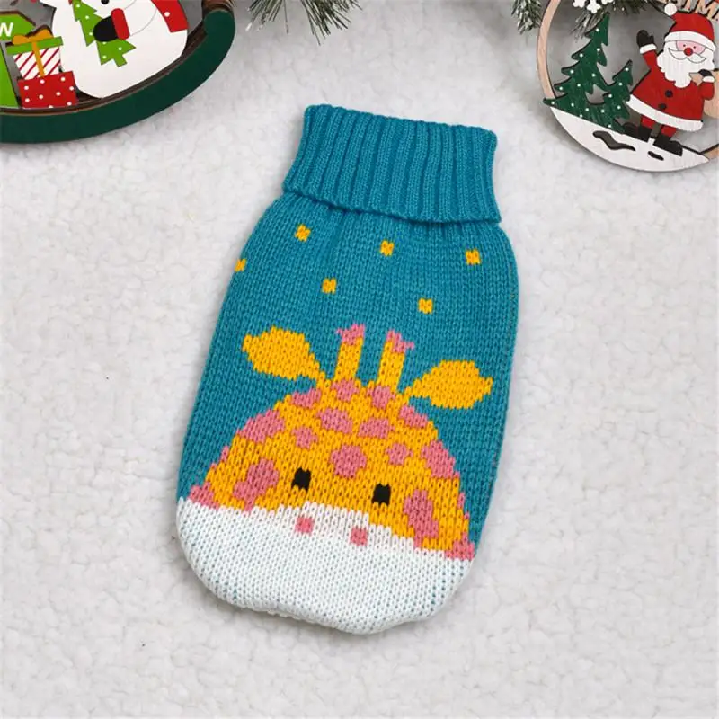 Pet Clothes For Small Medium Dogs Christmas Knitte Dog Sweater Winter Warm Cat Sweater Corgi Teddy Coat Pet New Year Supplies