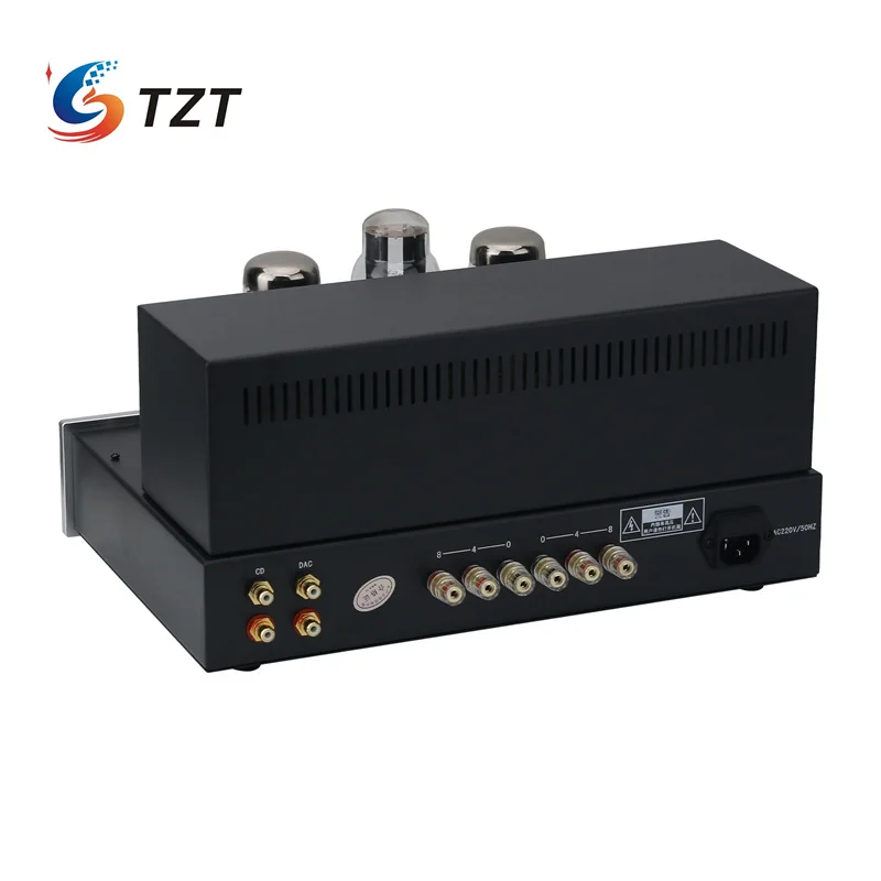 TZT KT88-K1 versión VU Meter/versión Bluetooth5.0 Clase A amplificador de tubo electrónico puro HiFi salida de 15Wx2 con 5 tubos de vacío