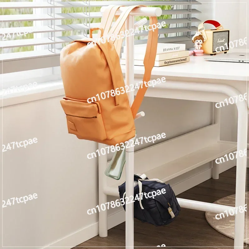 Children's Book Bag Rack Backpack Hanging Rack Home Coat Stand Floor Single Rod Desk Side Hanging Bag Shelf Practical Storage