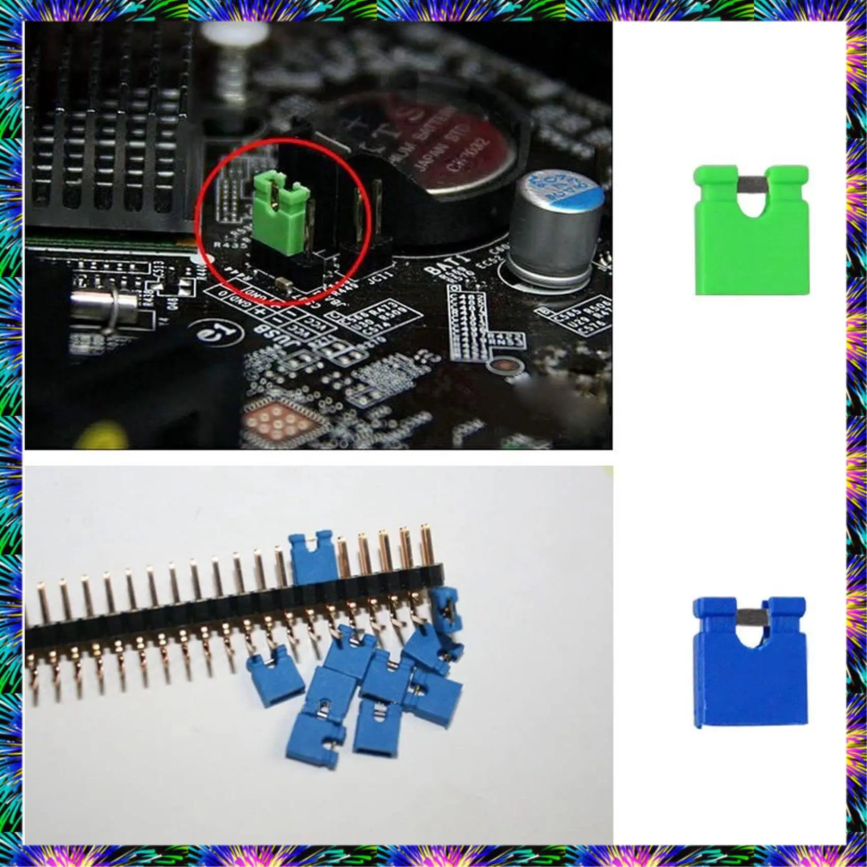 ZIZI 100Pcs 2.54MM Jumper Cap Open Type Shorting Cap Shorting Block Shorting Cap Socket Pin Header Connection Block