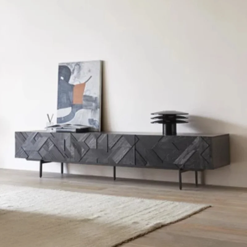 

240Cm Living Room TV Stands Simple Storage Modern Wood Universal Tv Cabinet Black Designer Minimalist Fernsehtisch Furniture