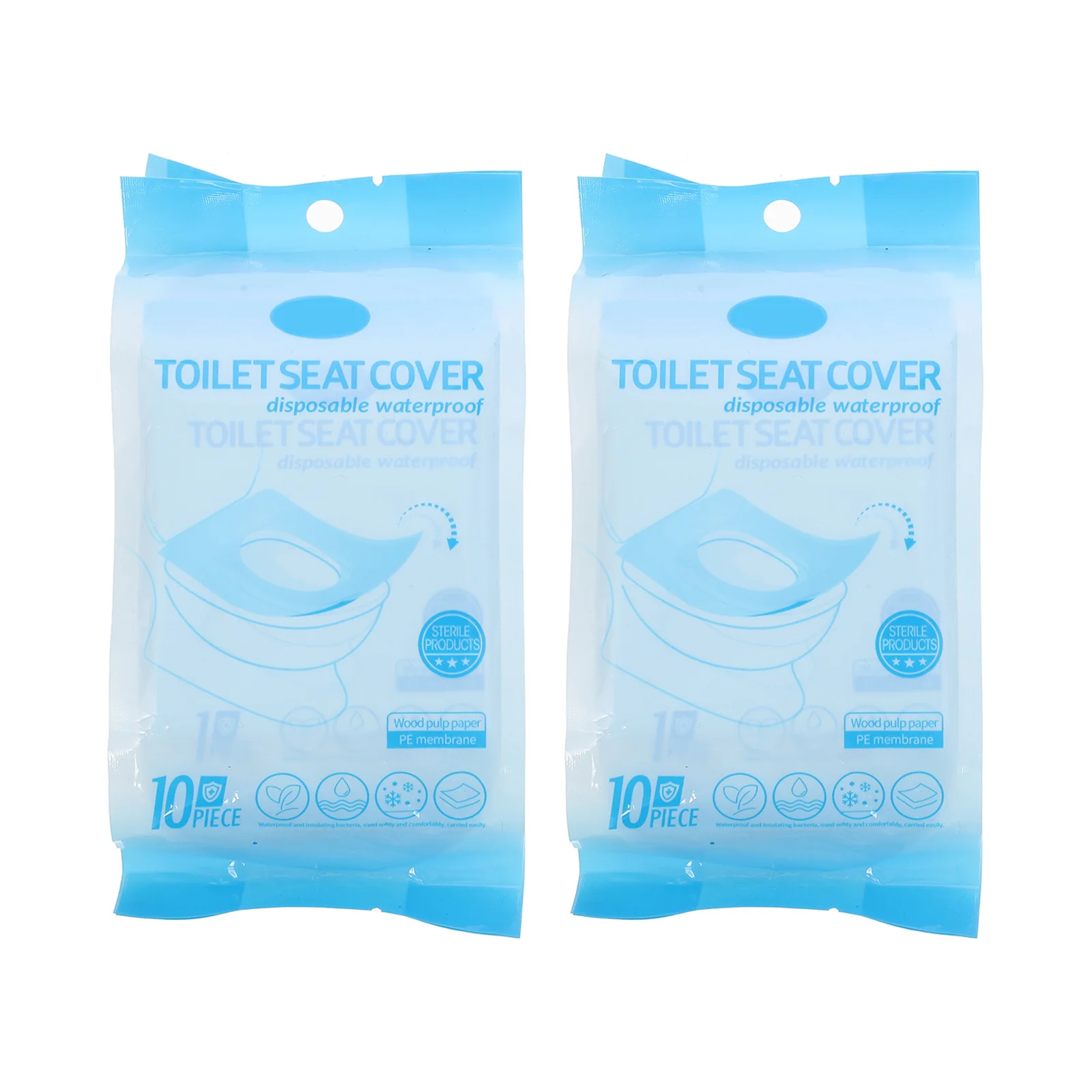 

20Pcs Portable Disposable Toilet Seat Cover Paper Waterproof Outdoor Travel Toilet Pad Cushion Disposable Outdoor Pad
