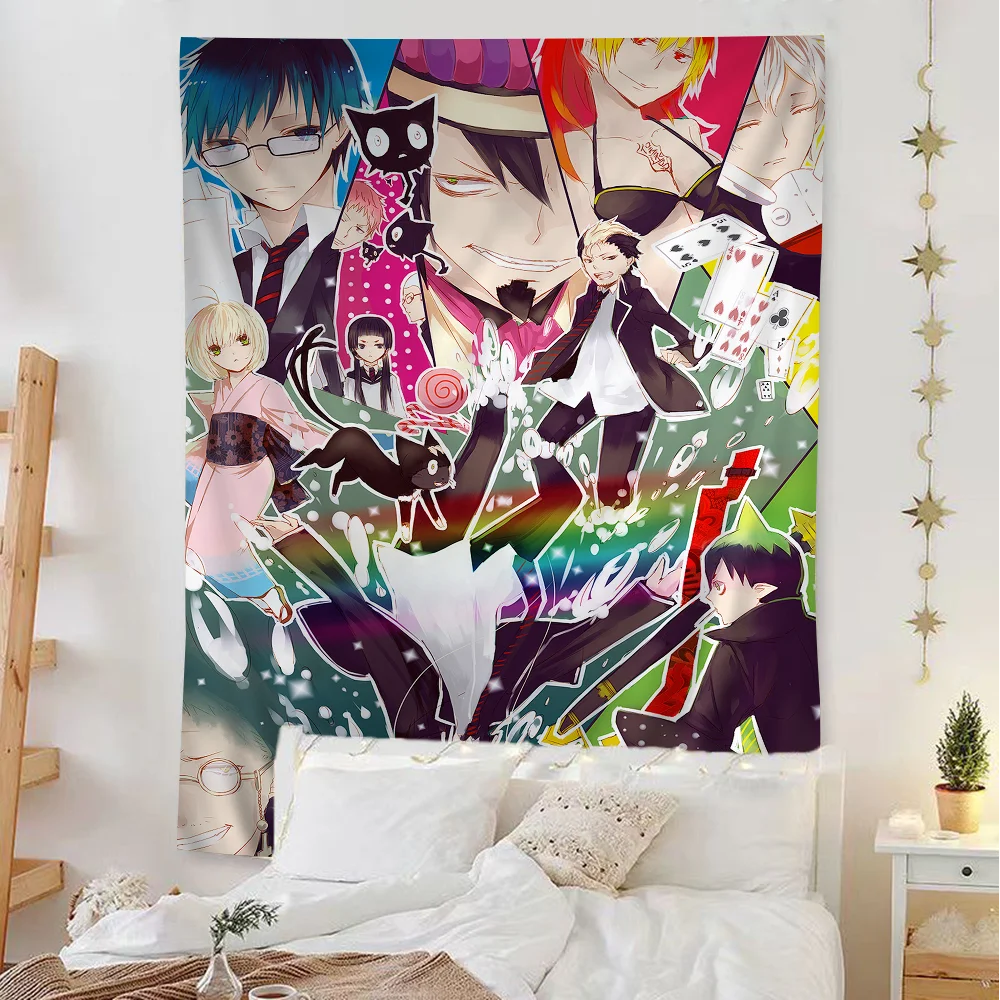 Blue Exorcist Tapestry Art Printing Japanese Wall Tapestry Anime Wall Hanging Home Decor