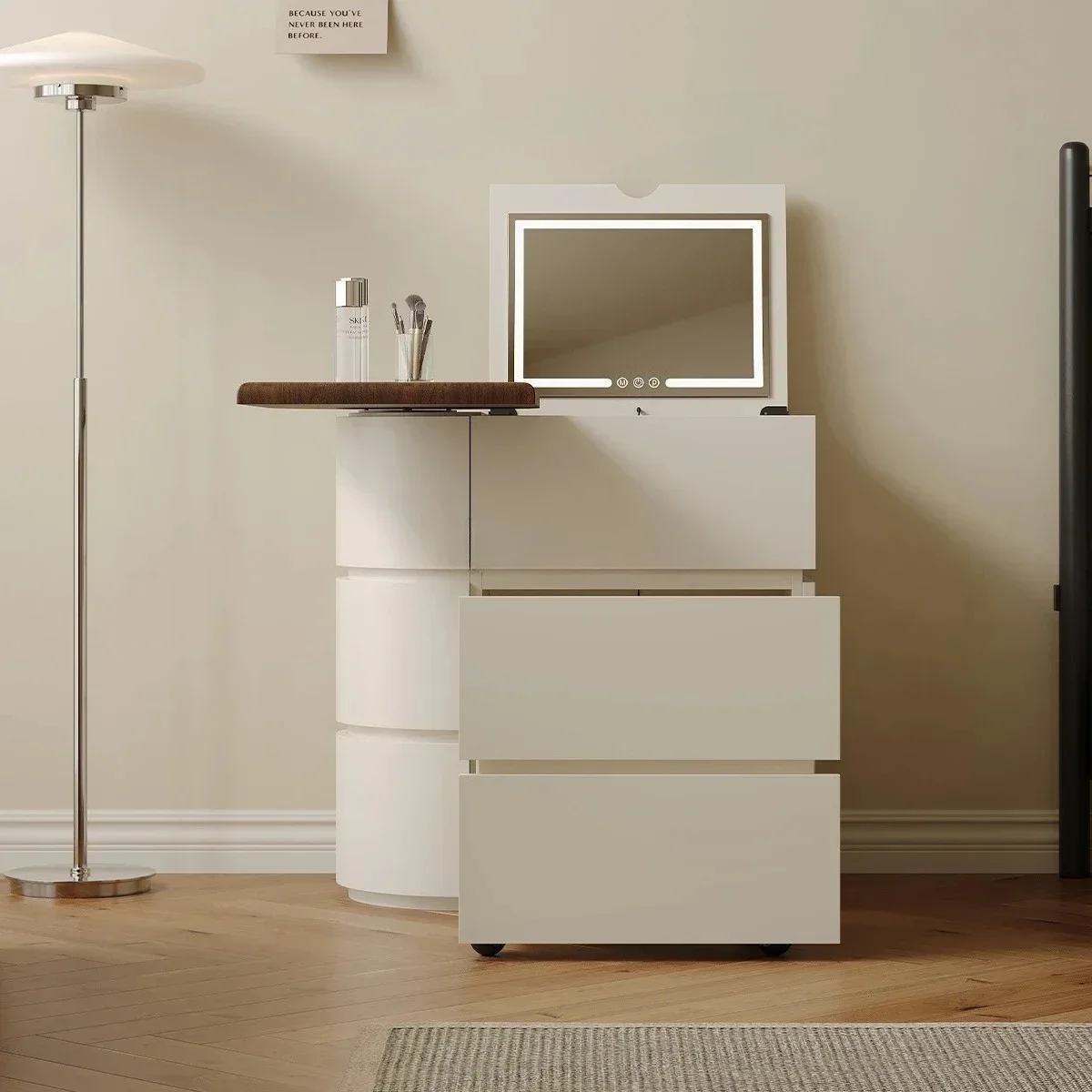 Minimalist Multifunctional Dresser Simple Modern Light Luxury Small Flip Dresser