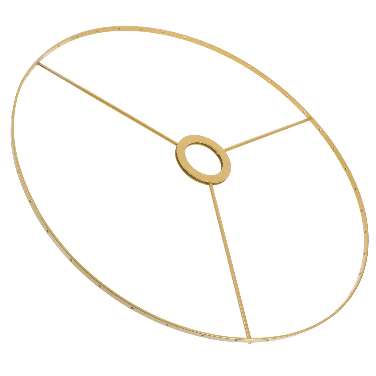 E27 Metal Lampshade Frame Vintage DIY Lamp Shade Ring Wire Holder Bracket Base Adapter for Pendant Light