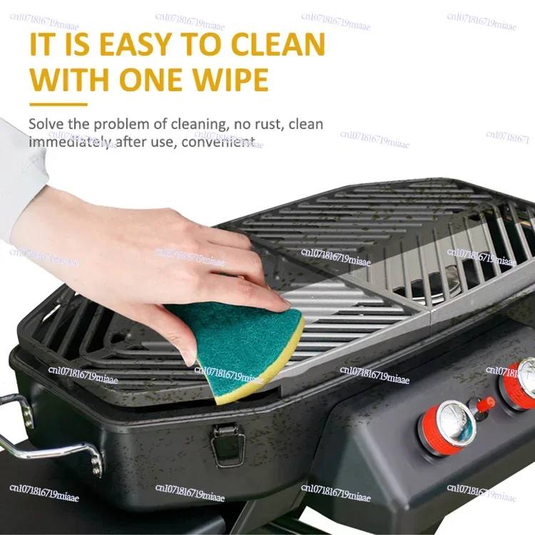 

Household High Quality Outdoor Camping Garden Home Party Steel Iron Black Propane Gas BBQ Barbecue Grill