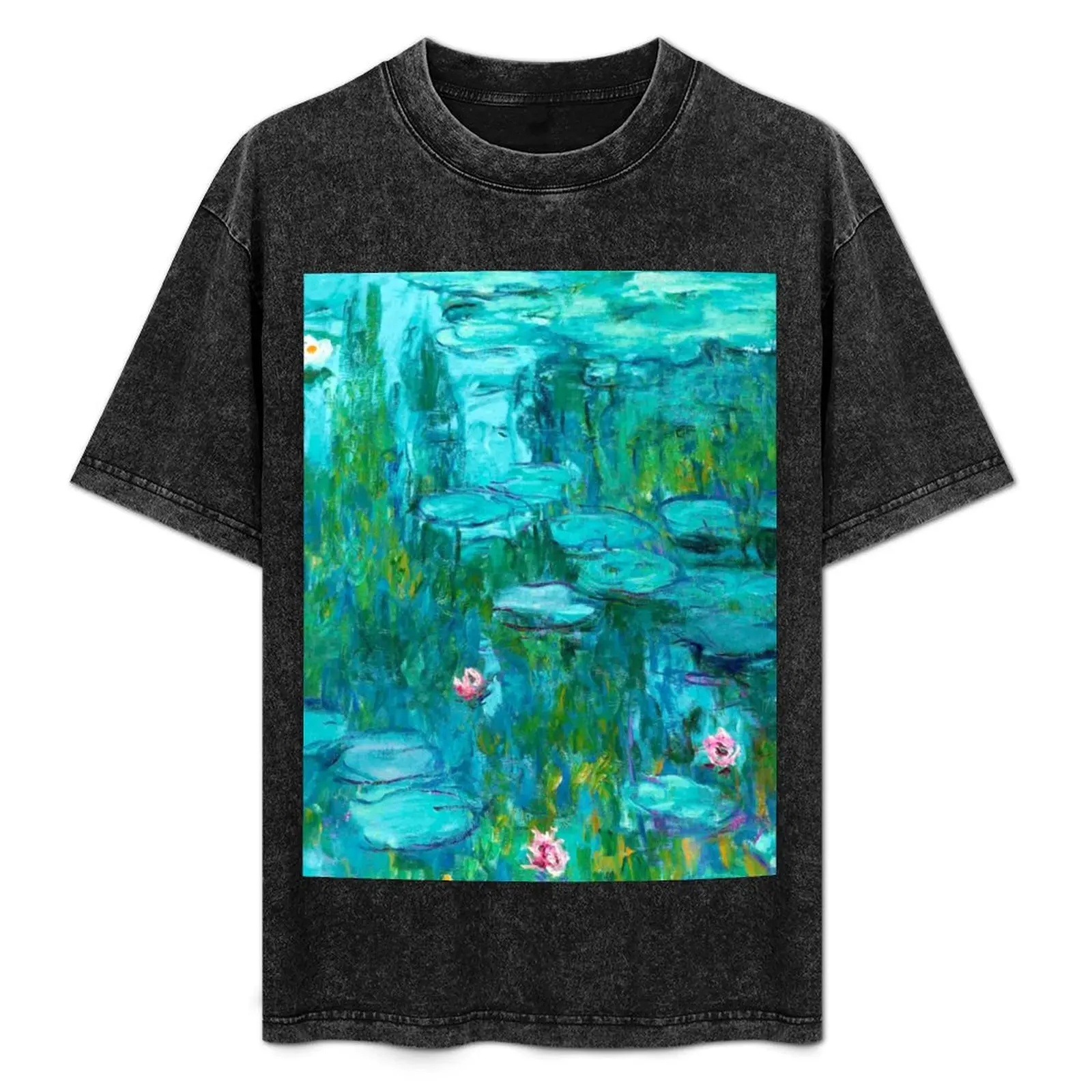 

Claude Monet Water lilies (17) T-Shirt shirts graphic tees customizeds summer tops oversized graphic tee mens white t shirts