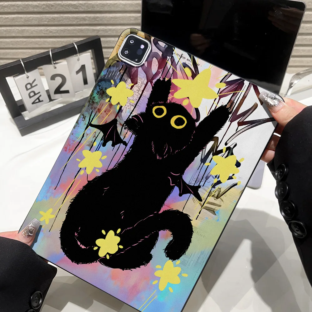 For iPad A16 10th 11th Gen iPad Air 13 11 2 9.7 iPad Pro 11 2025 12.9 13 10.5 9.7 iPad Mini 4 2024 8.3 Case Cook Cat Cover