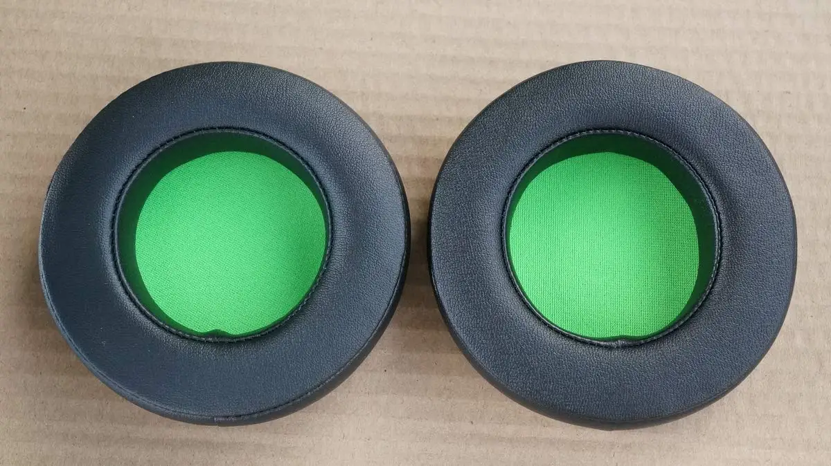 Almohadillas V-MOTA para auriculares Razer Kraken pro V2, piezas de repuesto para auriculares analógicos para juegos, color verde