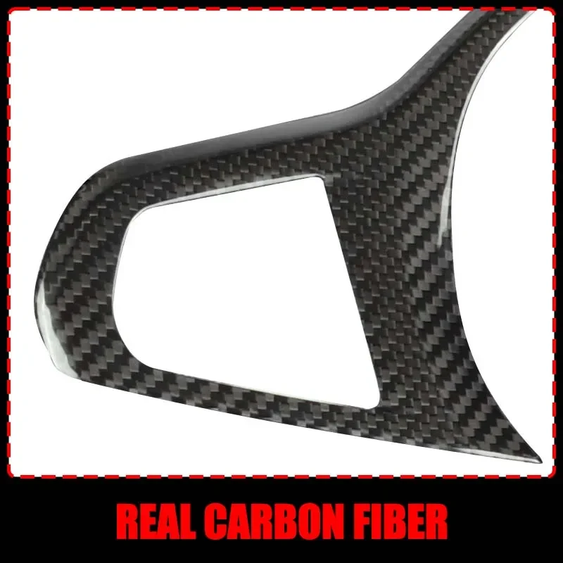 Carbon Fiber Steering Wheel Cover Trim Decor For BMW 1 2 3 4 5 6 7 8 Series Sport X3 X4 X5 X6 G20 G22 G26 G29 G42 G80 G01 G02