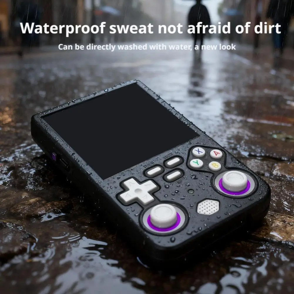 

Защитный чехол для портативной игровой консоли с открытым исходным кодом R36 Ultra, износостойкий силиконовый защитный чехол, точный полый дизайн