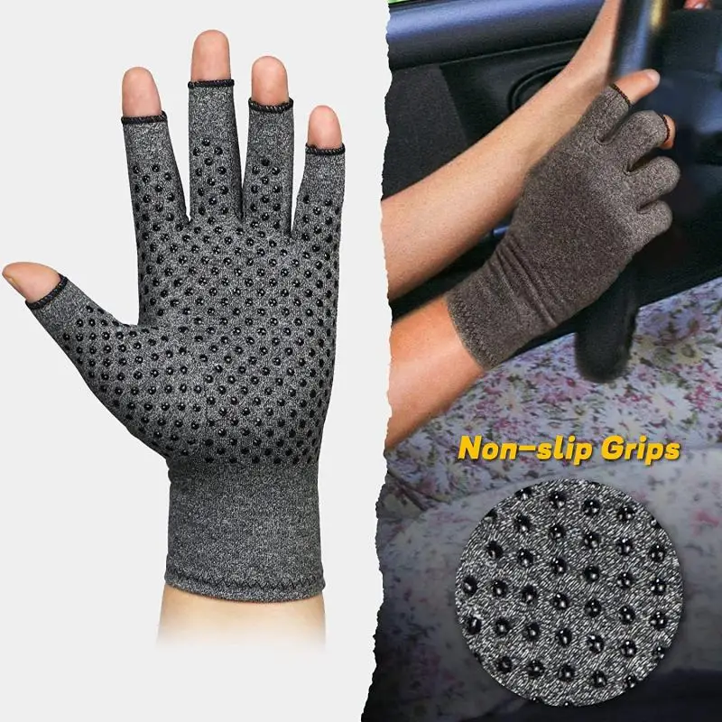 New Compression Arthritis Gloves Wrist Support Joint Pain Relief Hand Brace Women Men Therapy Wristband Compression Gloves 2023