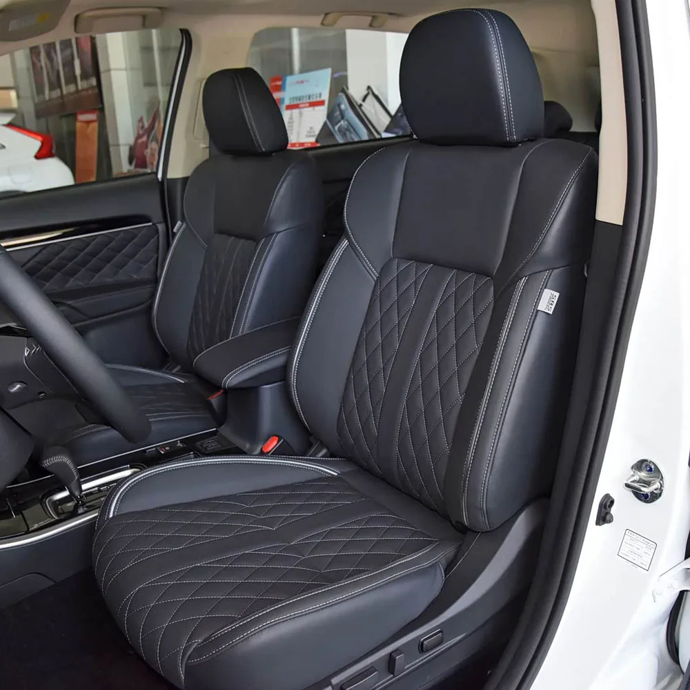 

Nappa Leather For Mitsubishi Outlander 2022 2023 2024 Custom Car Seat Covers Set Interior Protector Accessories