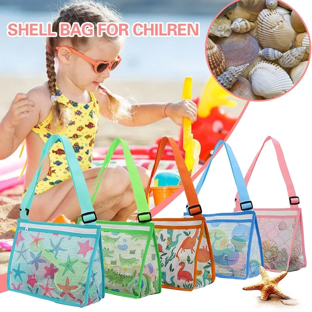 Bolsa de malla de playa al aire libre para ninos juguetes de natacion ropa organizador de articulos diversos mochila bolsas de maquillaje para mujeres AliExpress