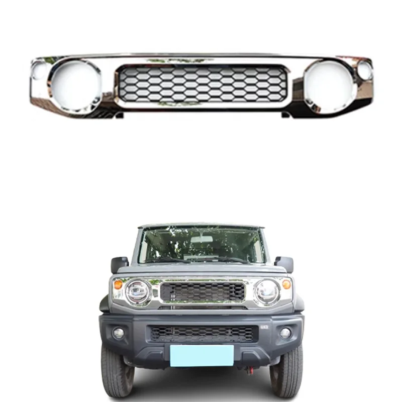 

For Suzuki Jimny JB64 JB74 Front Grille Racing Grills Cover Frame ABS Mesh Grille Decoration Grill Car Accessorie 2019-