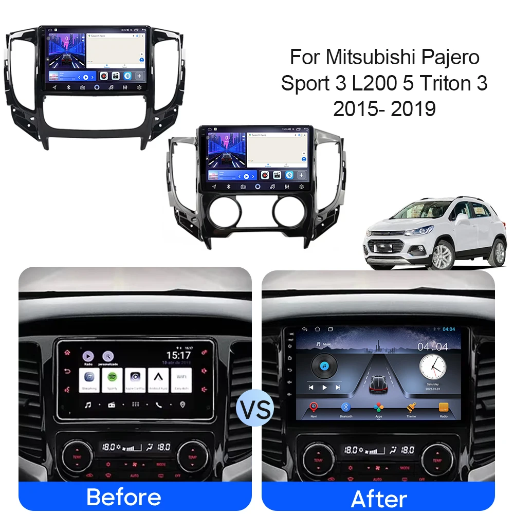 Android 14 Carplay For Mitsubishi Pajero Sport 3 L200 5 Triton 3 2015 2016 2017 2018 2019 Car Radio GPS Multimedia Video Player