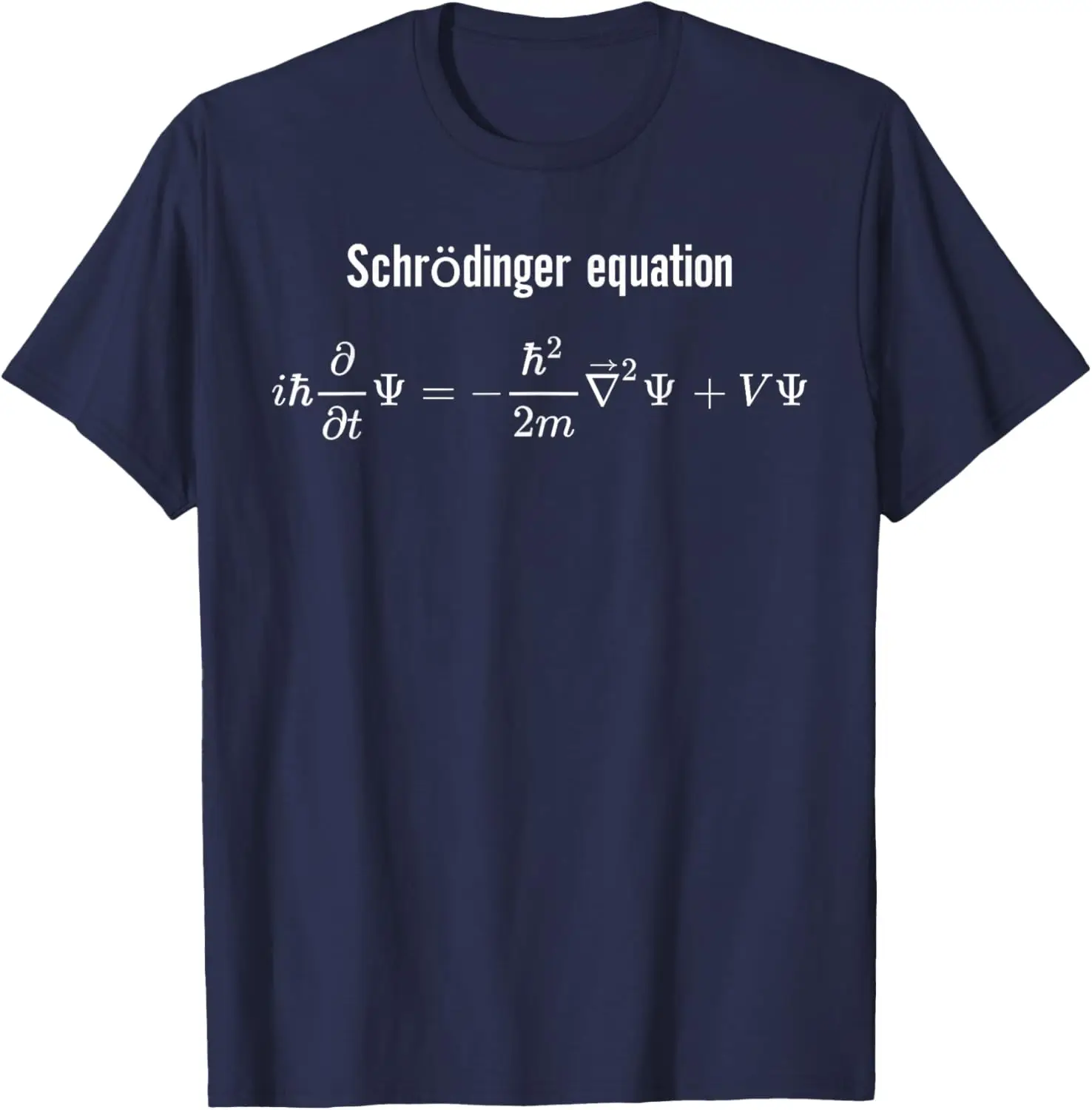 Camiseta com equação de Schrodinger, mecânica quântica, física, presentes para homens, camisetas gráficas retrô vintage, camisas streetwear