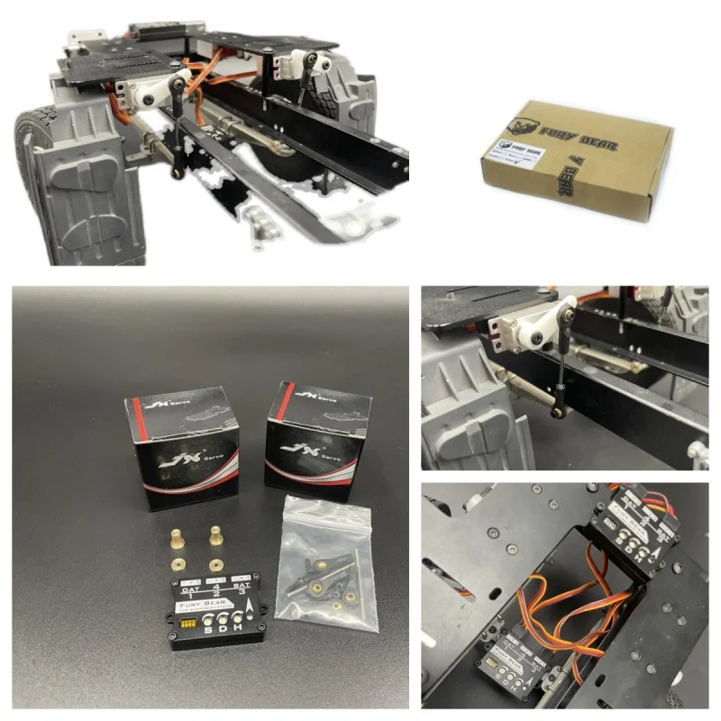 Nooxion für Tamiya 1/14 LKW-Fahrgestell-Aufhängungssystem für Scania, Volvo, MAN, Actros, Arocs RC-Zubehör