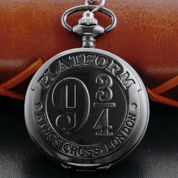 Novo preto alívio digital unisex moda roman digital quartzo steampunk relógio de bolso colar feminino pingente com corrente presente