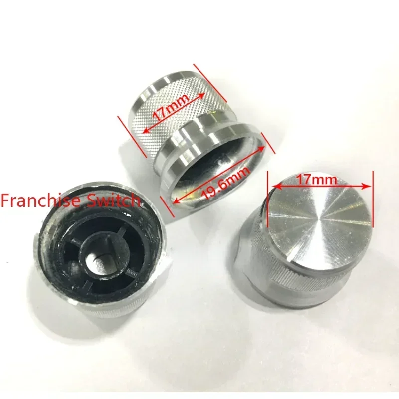 10PCSFine Workmanship High-grade Aluminum Alloy Knob 20x17mm Silver Bright-edged Hat Mesh D-shaped Axle Hole