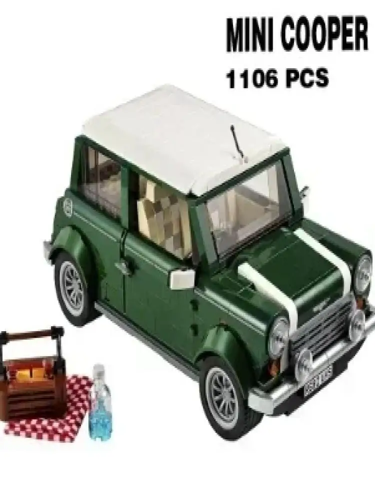 NEW Technic Series Volkswagen T1 Camper Car Van VW Car Building Blocks Compatible 10220 42111 10262  Mini Cooper Bricks Toys