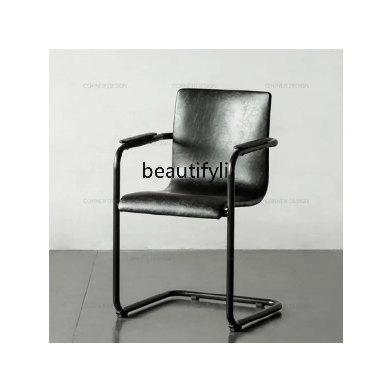 

Nordic Dining Chair Household Iron Light Luxury Dining Chair Ins Style Desk Chair Simple Leisure Chair