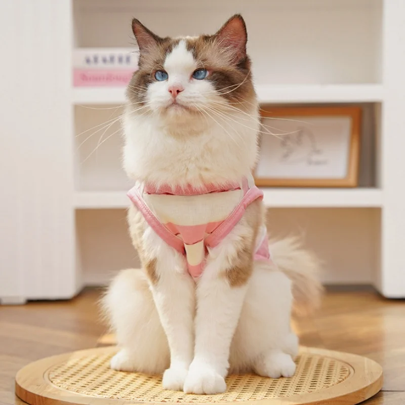 Chaleco a rayas para perro – ropa de verano suave y ligera - imagen 3