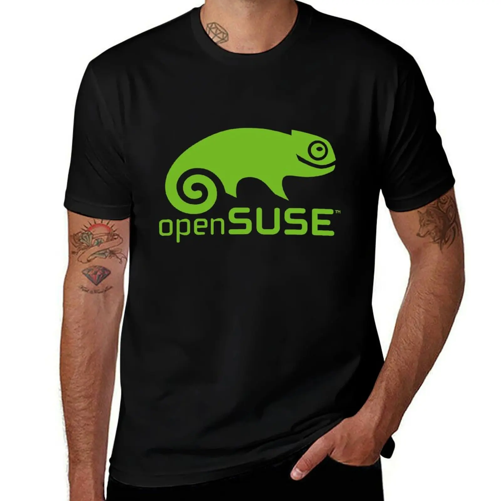 

t shirts for T-Shirt man man vintage shirts graphic T-Shirt t cotton shirt LINUX t openSUSE luxury man