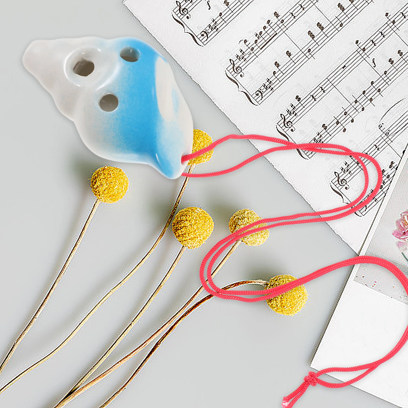 السيراميك 6 ثقوب الإبداعية محارة على شكل الأكرينا المبتدئين الممارسة المحمولة آلة موسيقية البحر الحلزون الأكرينا هدية