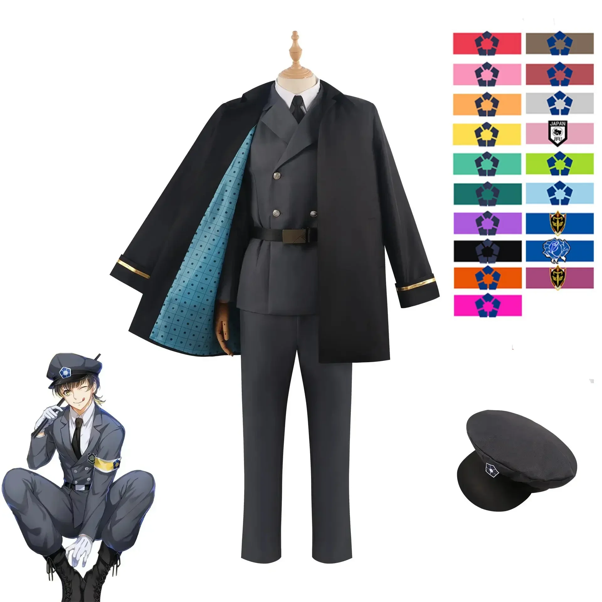 

Blue Lock Anime Cosplay Exhibition Guards Rin Itoshi Isagi Bachira Nagi Chigiri Reo Barou Kunigami Armbands Cosplay Costume