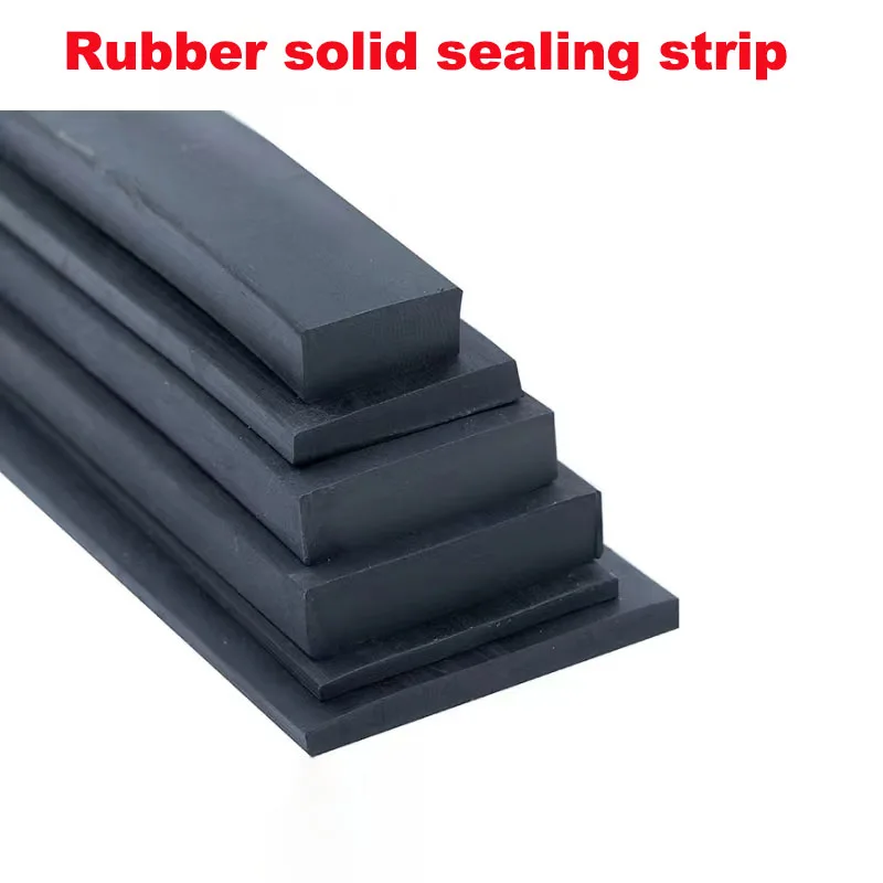 1Meter Black Solid NBR Nitrile Rubber Seal Strip Square Section Oil Heat Resist