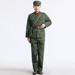 Korea War China Land force Old Army Uniform Vietnam War Soldiers suits stage Show nostalgia Military Costume Red Guard Clothes