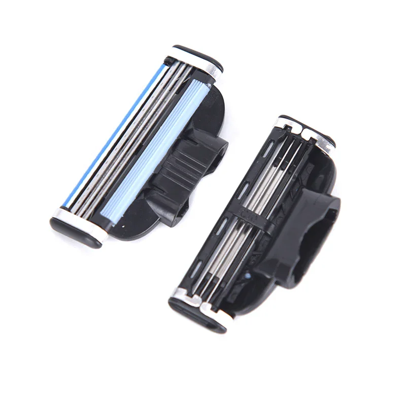 4Pcs Mach 3 Cartridges Manual Razor Blades Shaving Manual Three-layer Razor Blades Men Female Epilator image 2
