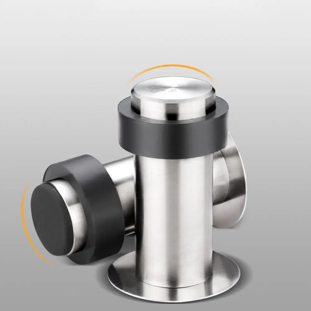 

Rubber Door Stopper Stainless Steel Durable Door Protective Pad Gaskets 45mm-80mm Anti-collision Door Holder