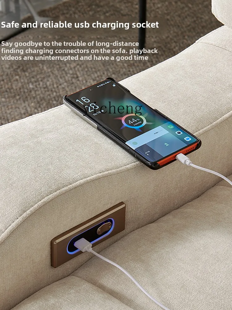 

XL1 Fabric Electric Single Sofa Bed Reclining Chair Bed Single Balcony Leisure Princess Reclining Chair