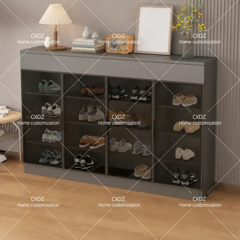 Intelligent Solid Wood Shoe Cabinet Sterilization Disinfection Deodorization Drying Mildew Proof Moisture Proof for Beauty