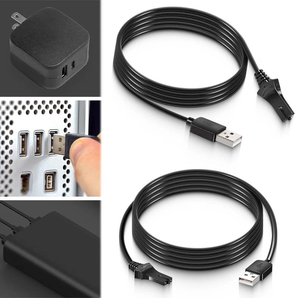 2Pcs 1866460Charging Cable Compatible with Minn Kota i-Pilot Remote Reliable Replacement Power Cord for Quick and Safe Charging