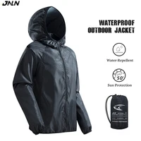 JNLN hombres mujeres chaqueta de senderismo impermeable de secado rápido protección solar cortavientos Unisex Camping escalada deportes al aire libre abrigo de lluvia