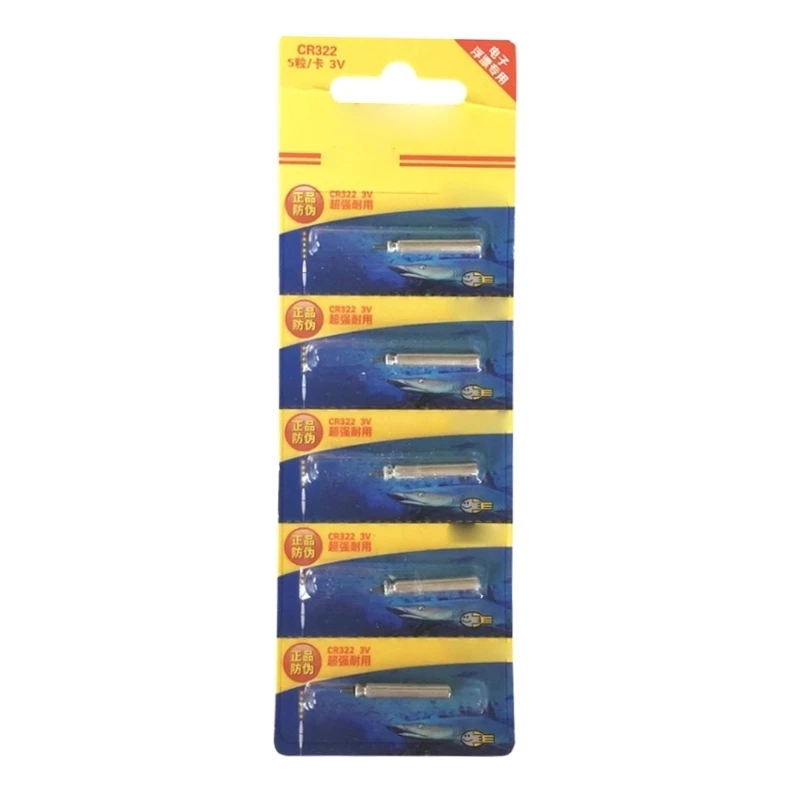 

Pack of 5pcs CR322 Electronic Night Glow Button Battery Reliable 3V Pin Type Lithium Electronic Cells Batteries