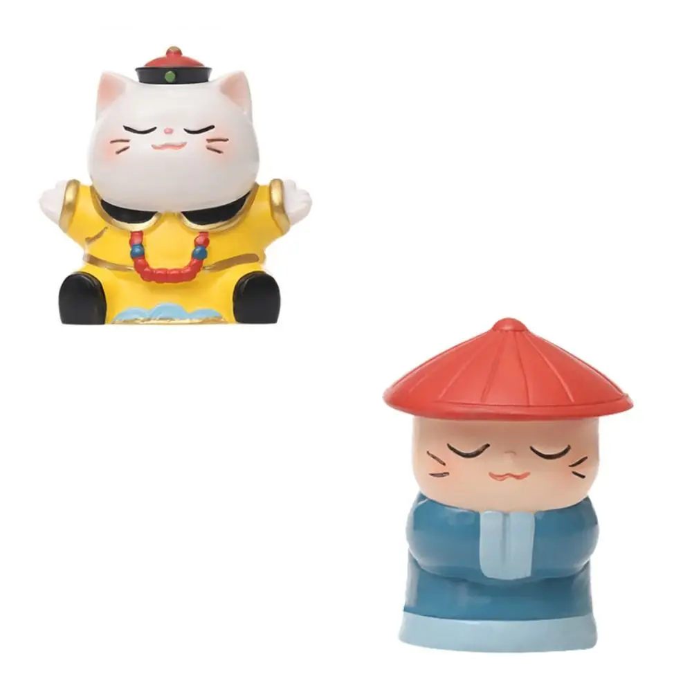 Keizer Kat Supremo Kat Ornament Grappige Miniatuur Mini Hars Pop Rijkdom Ambachten Cartoon Cartoon Kat Ornamenten