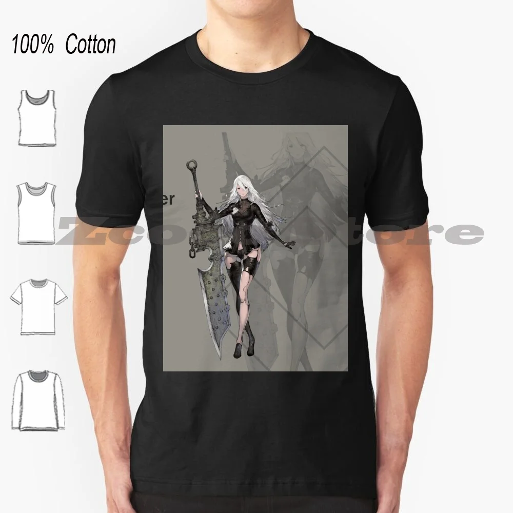 A2-Divergent ( Nier ) T Shirt 100% Cotton Comfortable High-Quality Levania Trust We Gave Argo 063Y F66X Lars 2B 2 P 9S A2 The