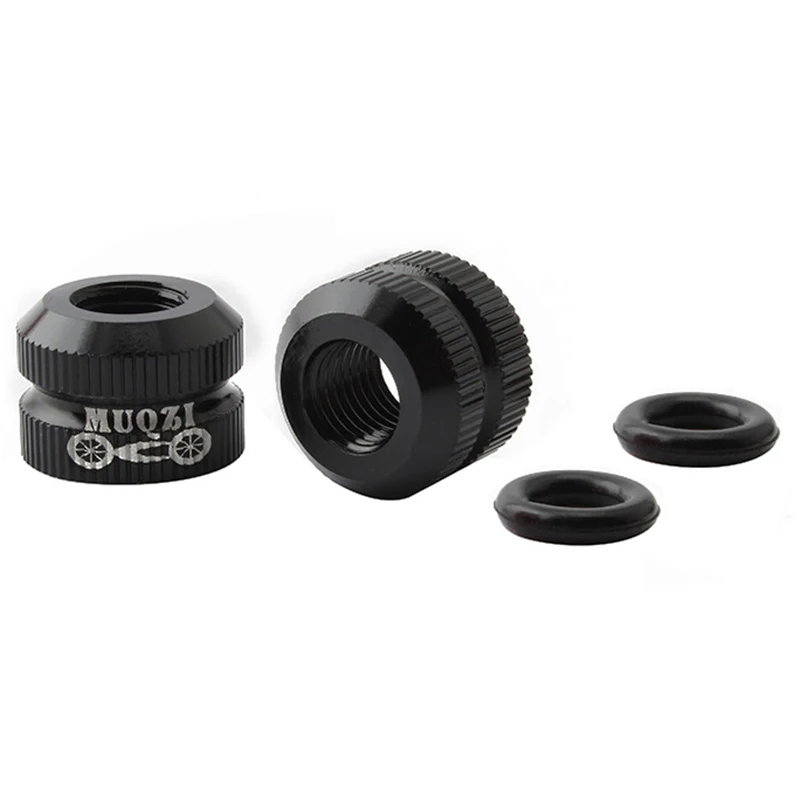 Mountain and Road Bike For Presta Valve Nut Set of 2 Aluminum Alloy Vacuum Tire Nozzle Locking Replacement Parts
